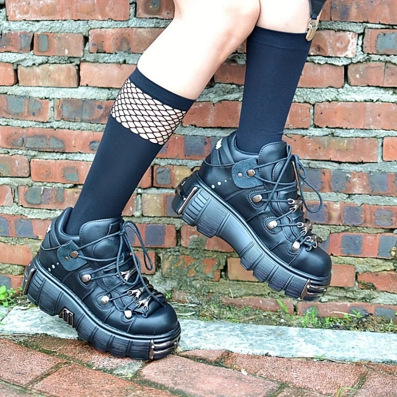 Thick Bottom Platform Women Sneakers, Large Size Casual.