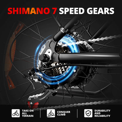 Electric Bike EB26 Adults Electric Bicycle Peak 1500W 48V 15AH