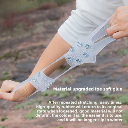 Outdoor Ice Claw Non-slip Shoe Covers Adult Hiking Children Climbing Ice Fishing Snow Boots 10 Teeth Sole Nail Winter Ice Grip