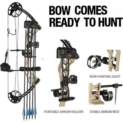 Topoint Archery Compound Bow Pro Set Easy Adjust