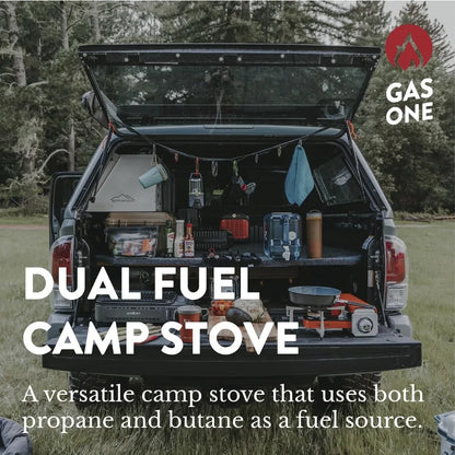 15000 BTU Propane or Butane Dual Fuel Portable Camping Stove