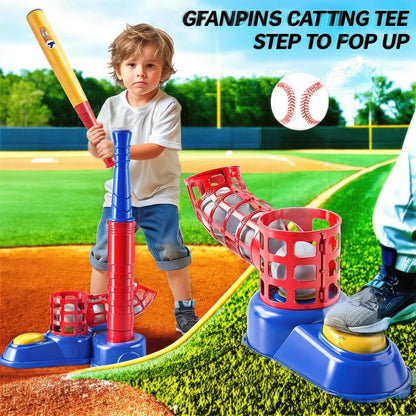 Baseball Seat Set, Foot-Operated Pitching Machine, Automatic Baseball Launcher.