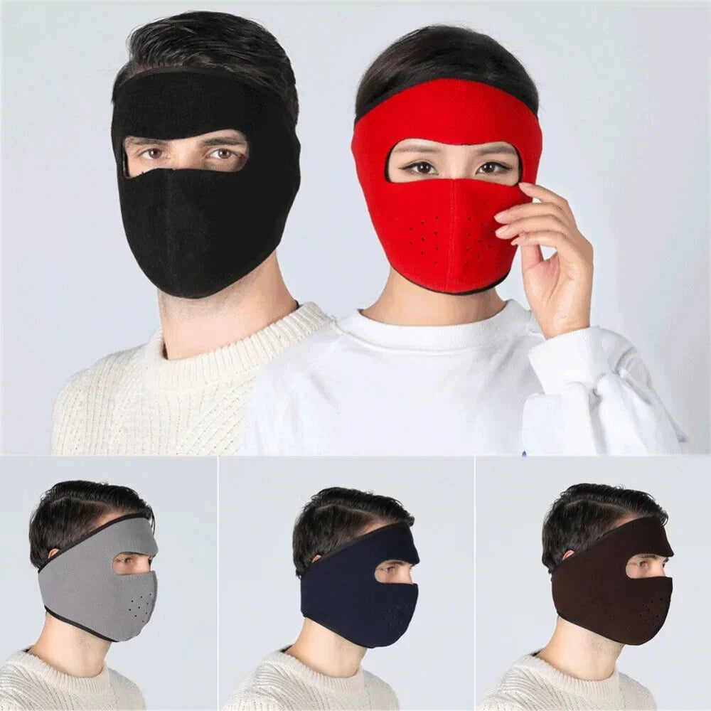 Fleece Winter Outdoor Sports Thermal Face Mask and Ear Warmer.