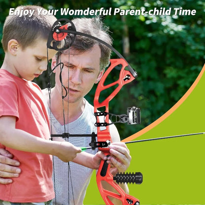 Compound Bow Archery Sets for Youth and Beginners Right Hand,15-30 lbs Draw Weight 260fps