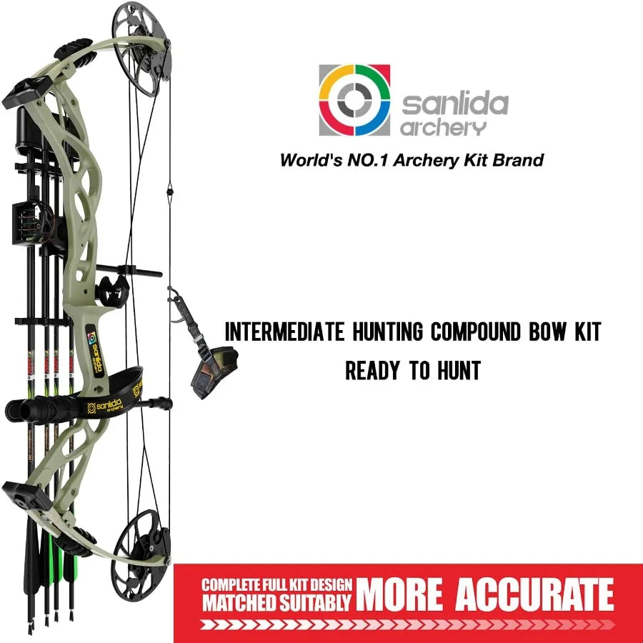 Compound Bow Package for Adults, Arrow Set, 0-70 Lbs Draw