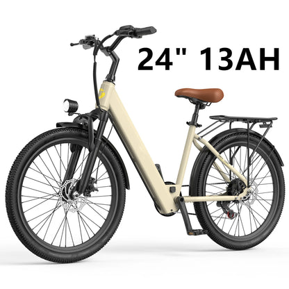 Adults Electric Bicycle, 26", 24" Electric Mountain Bike with 36V Battery Peak 500W Motor,21 Speed