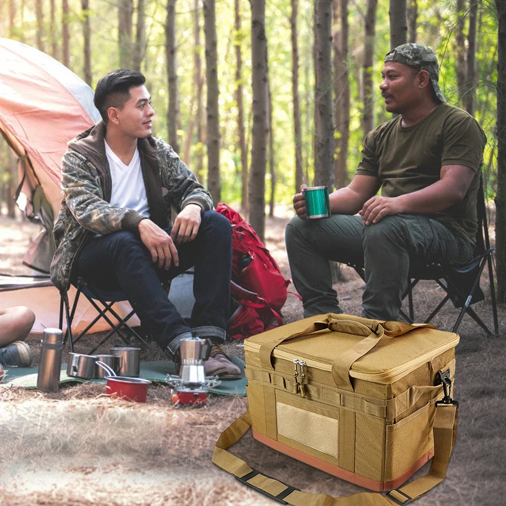 30L Camping Cooking Utensil Organizer Large Capacity.