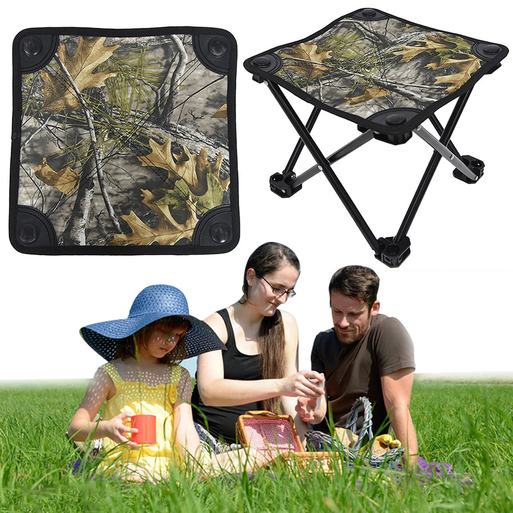 Mini Folding Camping Stool Portable Camping Stool Oxford Cloth Lightweight Small Chair Foldable Fishing Stool for Fishing Hiking