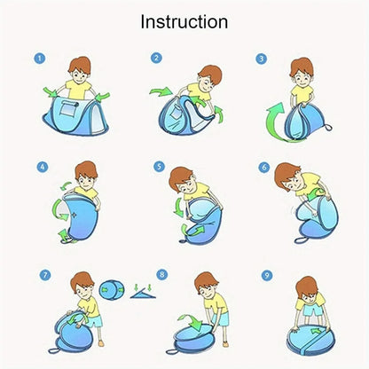 Easy Pop Up 2 man Tent , Automatic Setup, 2 Doors