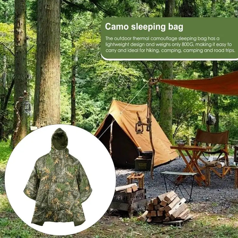 Outdoor Camping Cape Sleeping Bag