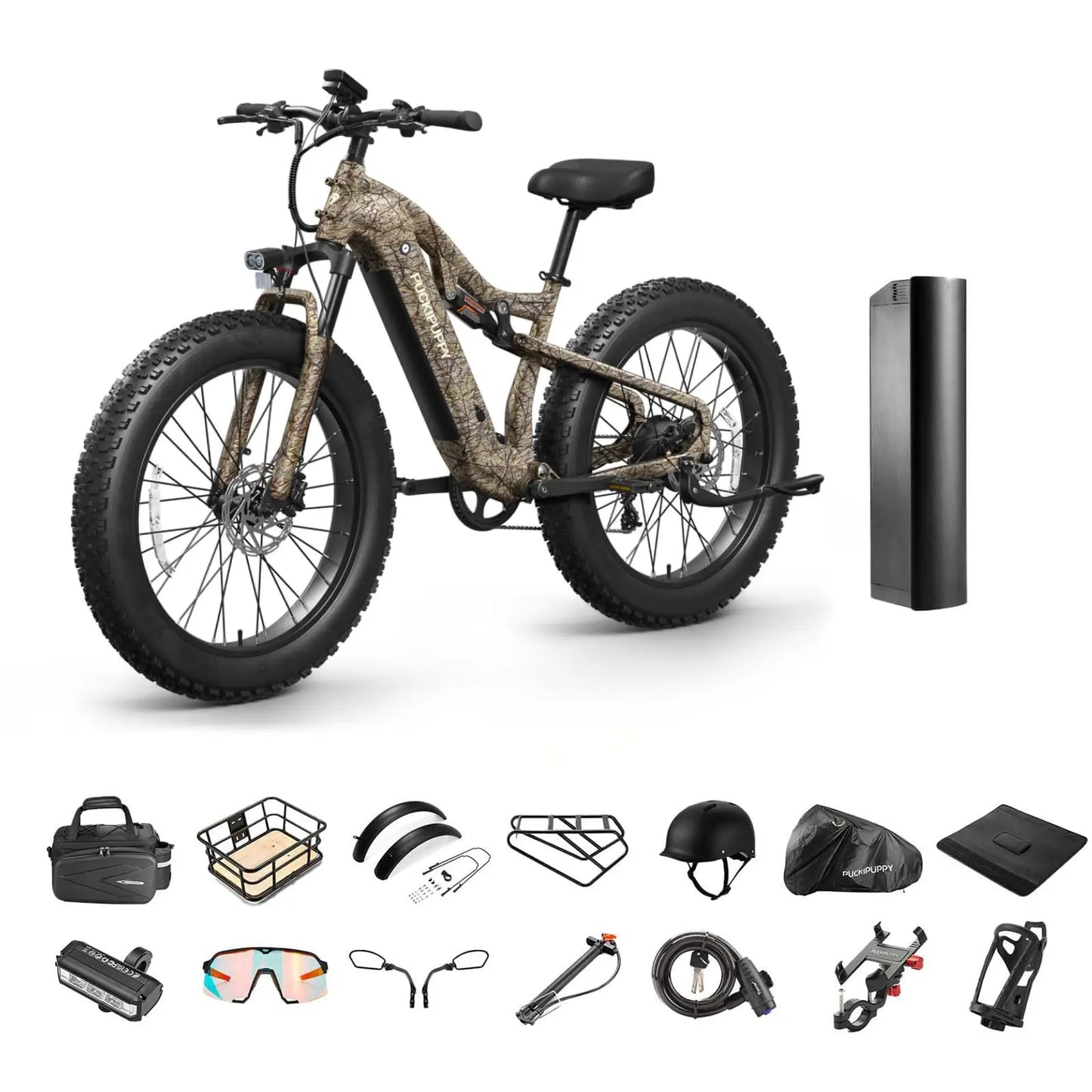 Labrador pro Electric Bike 1350W Peak 48V 20AH Battery Ebike 26" Fat Tire Electric Mountain