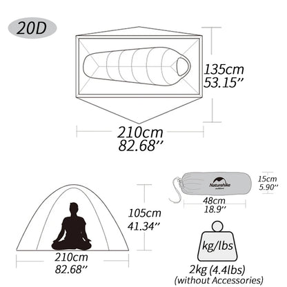 Cycling Tent Ultralight 20D Single Person