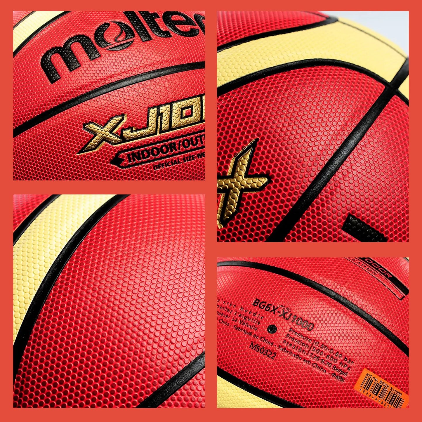 Molten Basketball XJ1000 Size 6, 7 Indoor/Outdoor Training