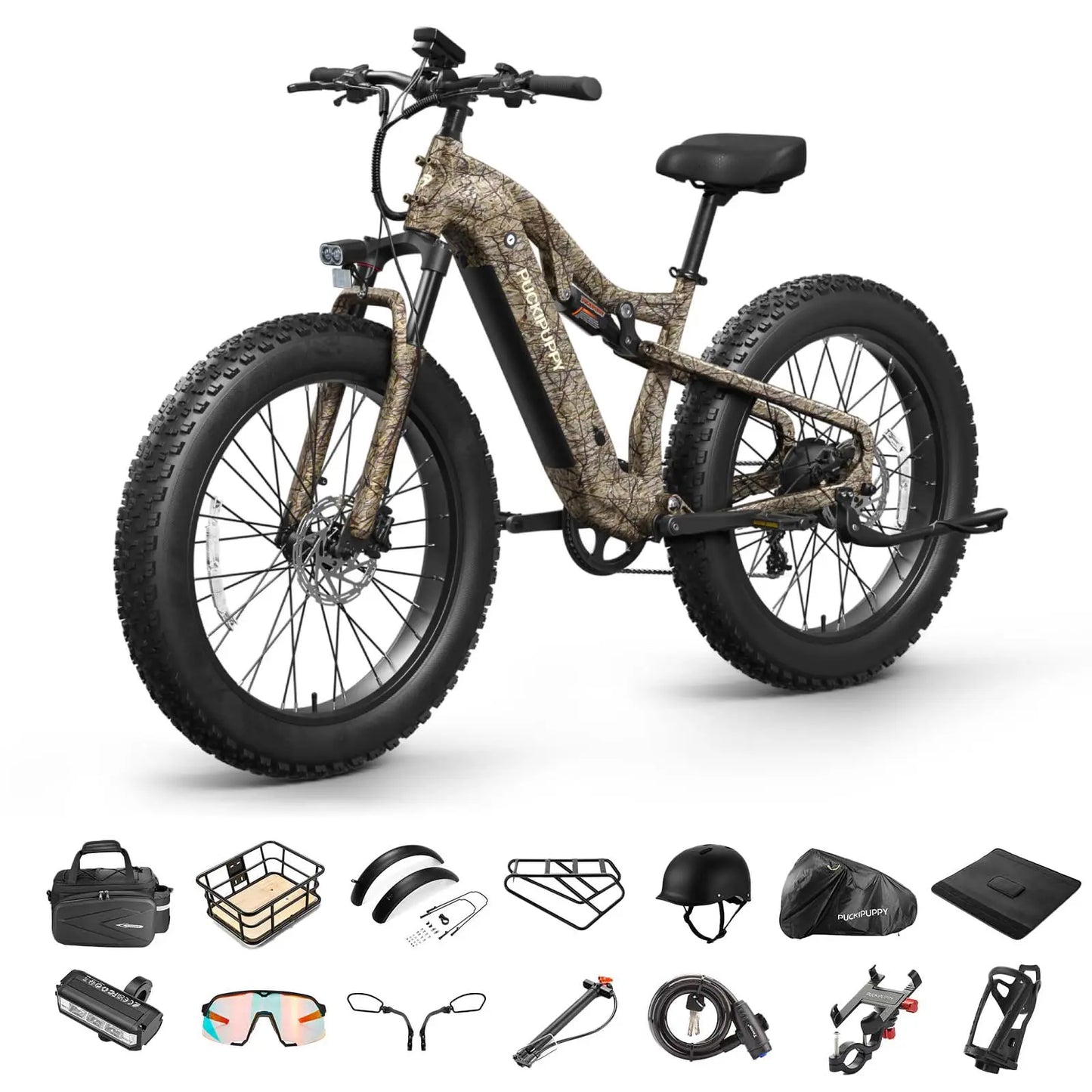 Labrador pro Electric Bike 1350W Peak 48V 20AH Battery Ebike 26" Fat Tire Electric Mountain