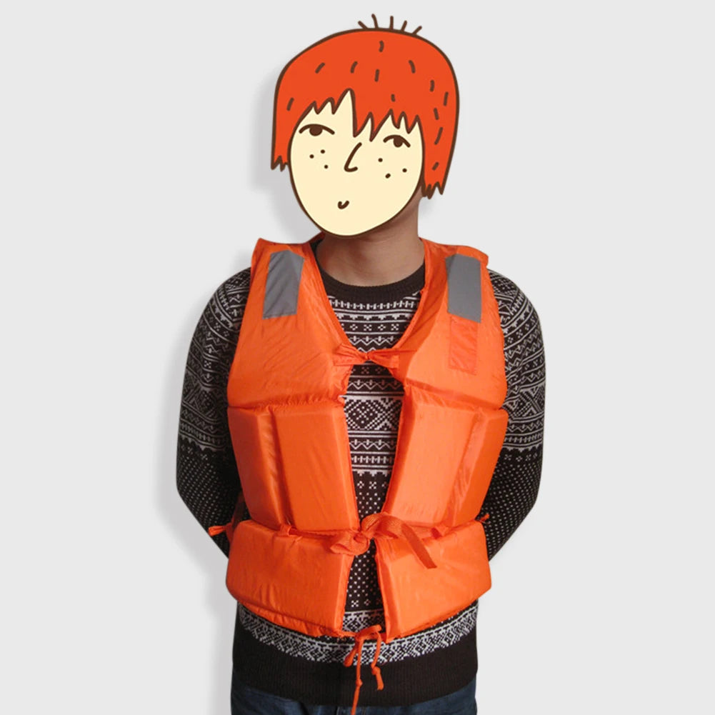 Life Jacket Survival Suit, Fishing Life Jacket for Adult with Whistle.