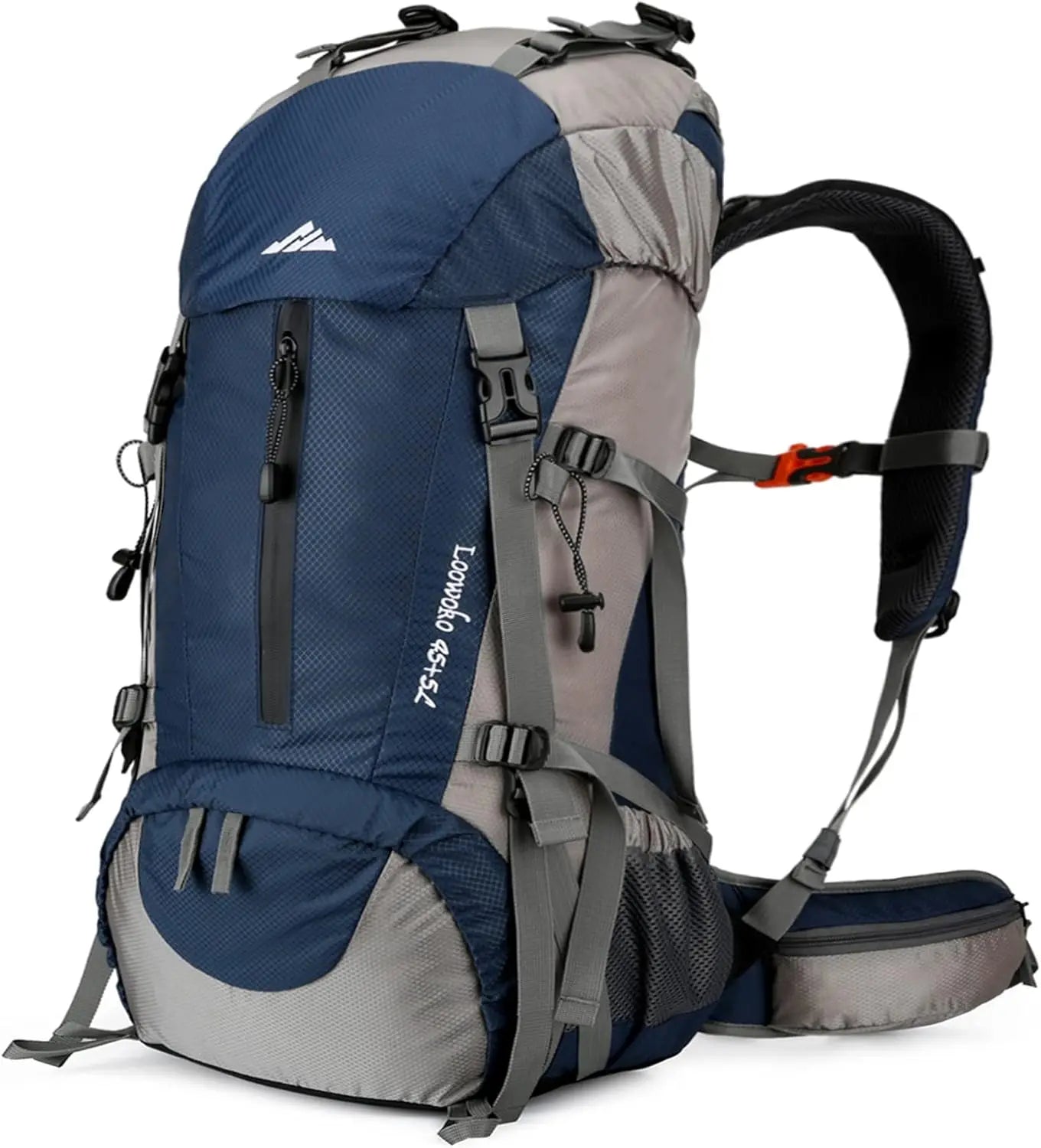 Hiking Backpack, Waterproof Camping Essentials Bag, with Rain Cover.