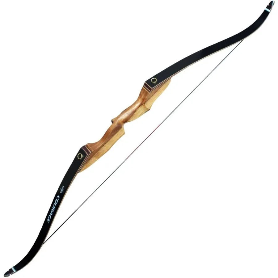 Courage Hunting Takedown Recurve Archery Bow for Outdoor Target Shooting and Deer Hunting with Adjustable Draw Weight and L