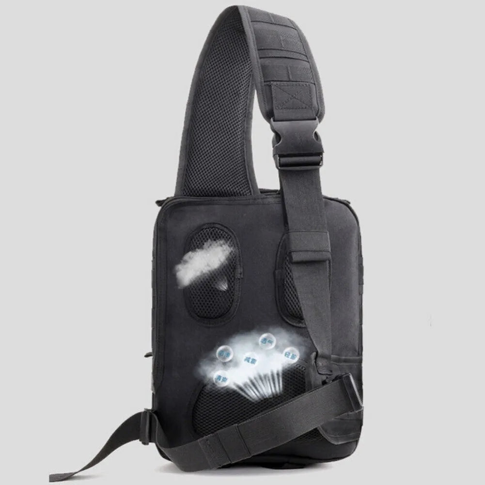 Mens Tactical Chest Bag Backpack
