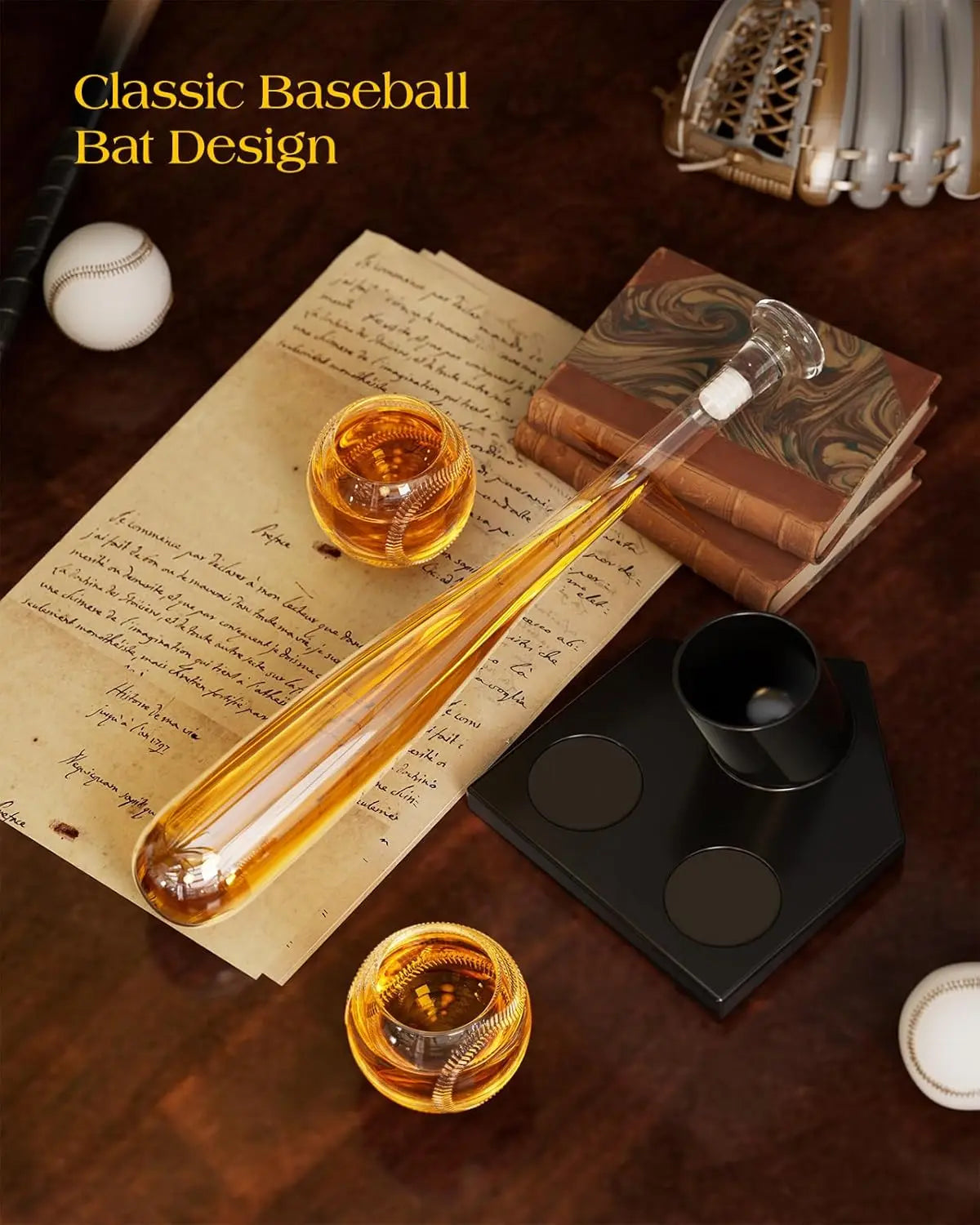 Baseball Gifts for Men, Whiskey Decanter