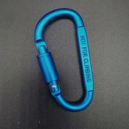 New Aluminium Alloy Sports Keychain High Quality Multi Colors with Lock D-shape Carabiner Camping Hiking Hook Outdoor Tool
