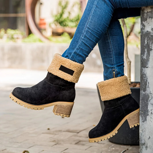 Winter Faux Fur Snow Boots For Women