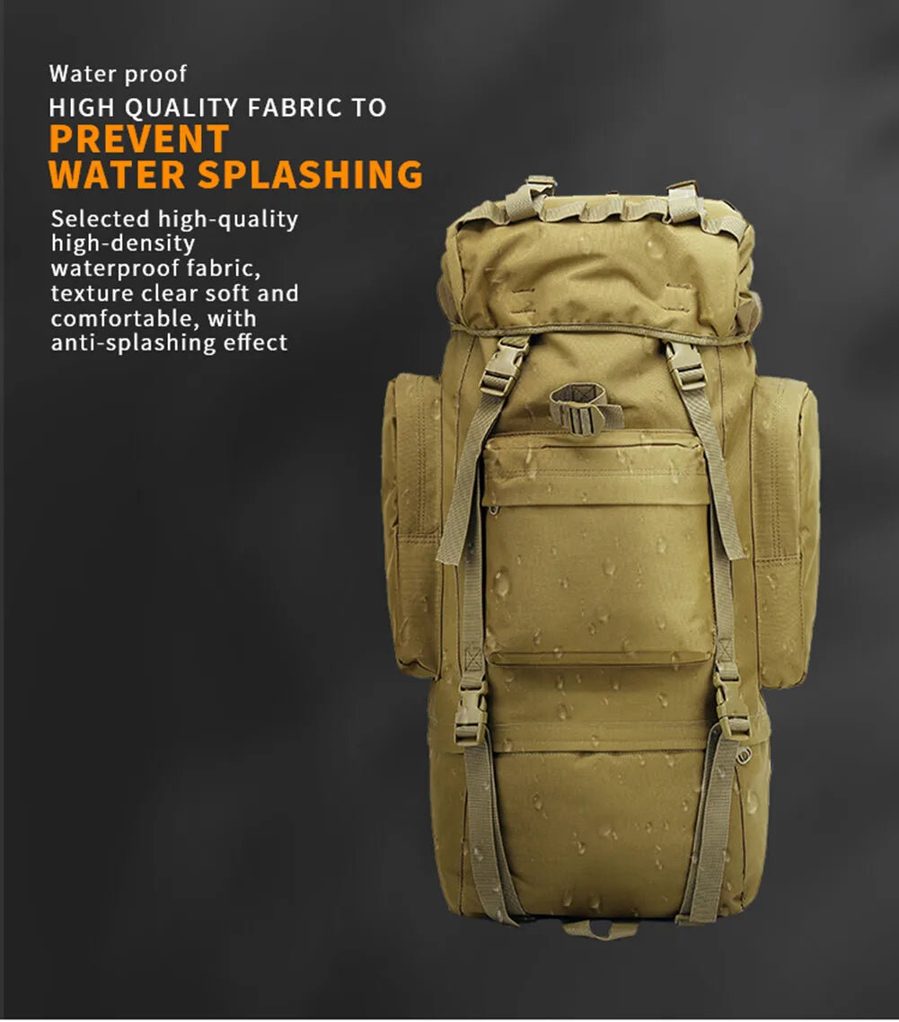65L Military MOLLE Large Capacity Backpack