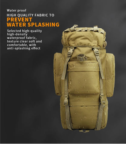 65L Military MOLLE Large Capacity Backpack