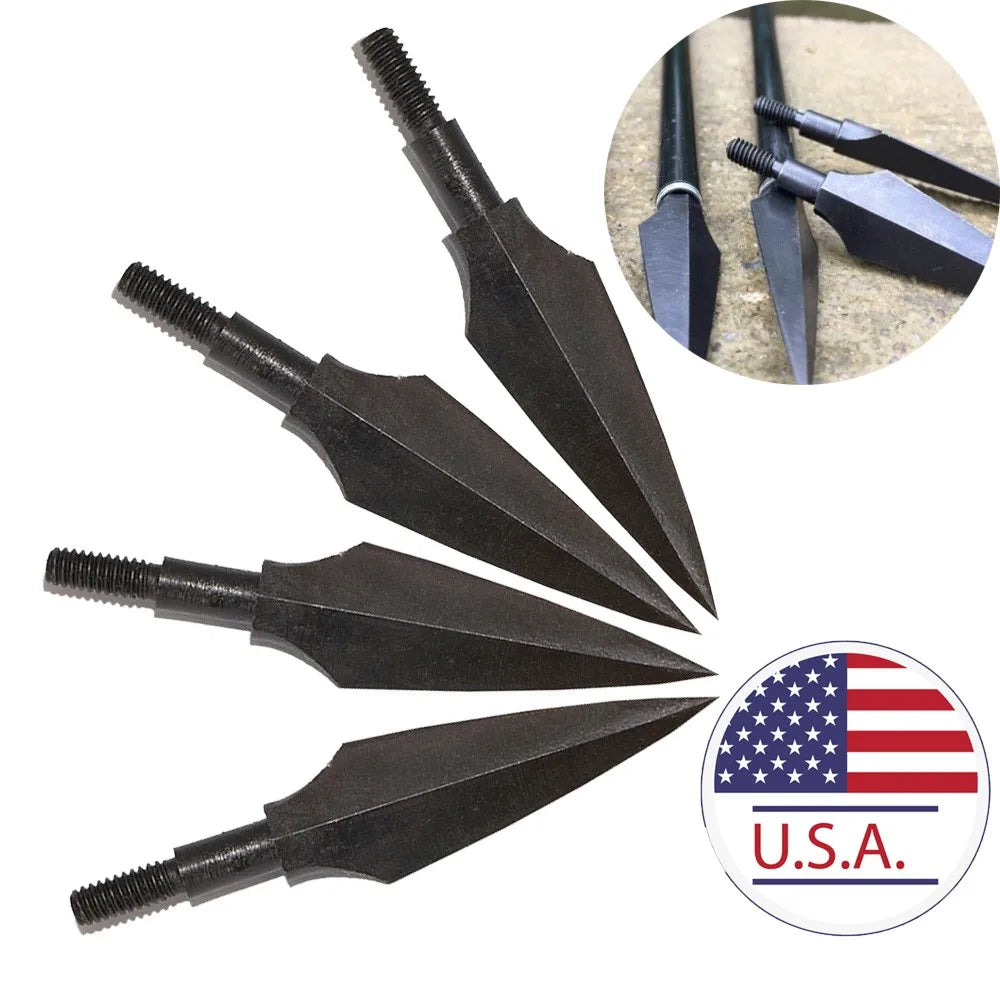 12/20pcs Hunting Arrowheads 150 Grain High Carbon Steel