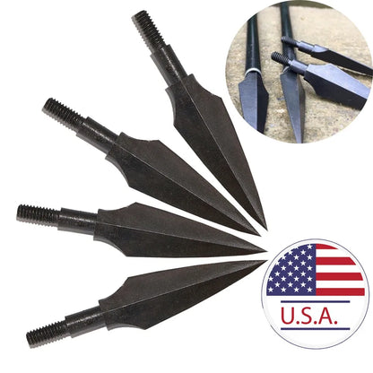 12/20pcs Hunting Arrowheads 150 Grain High Carbon Steel