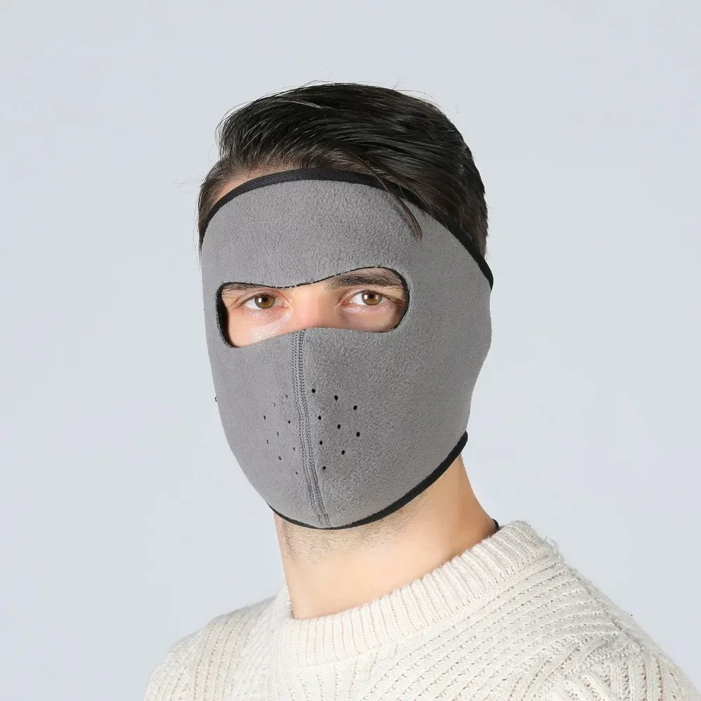 Fleece Winter Outdoor Sports Thermal Face Mask and Ear Warmer.