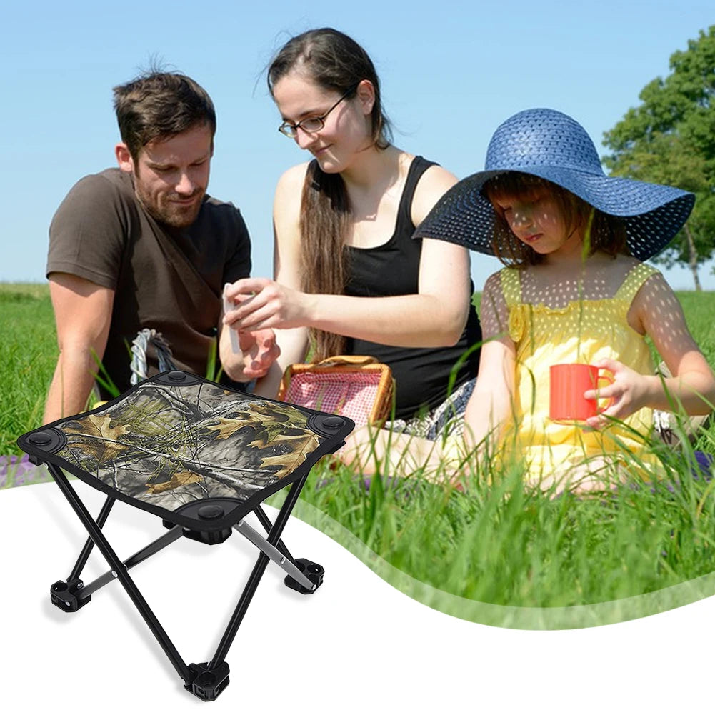 Mini Folding Camping Stool Portable Camping Stool Oxford Cloth Lightweight Small Chair Foldable Fishing Stool for Fishing Hiking