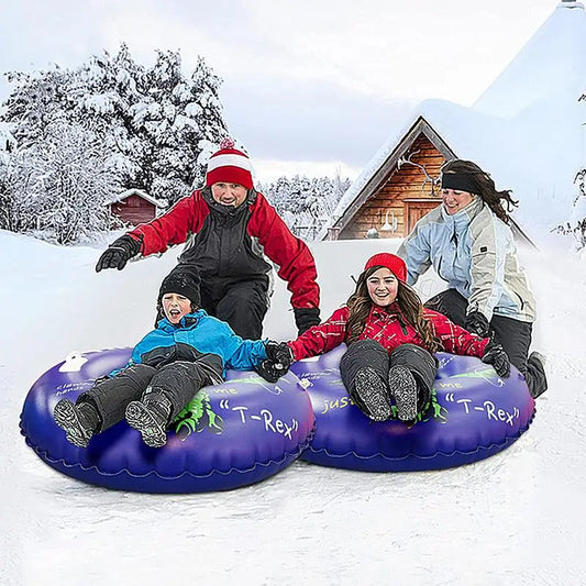 Snow Tubes For Kids ,Winter, Inflatable Dinosaur Snow Sled