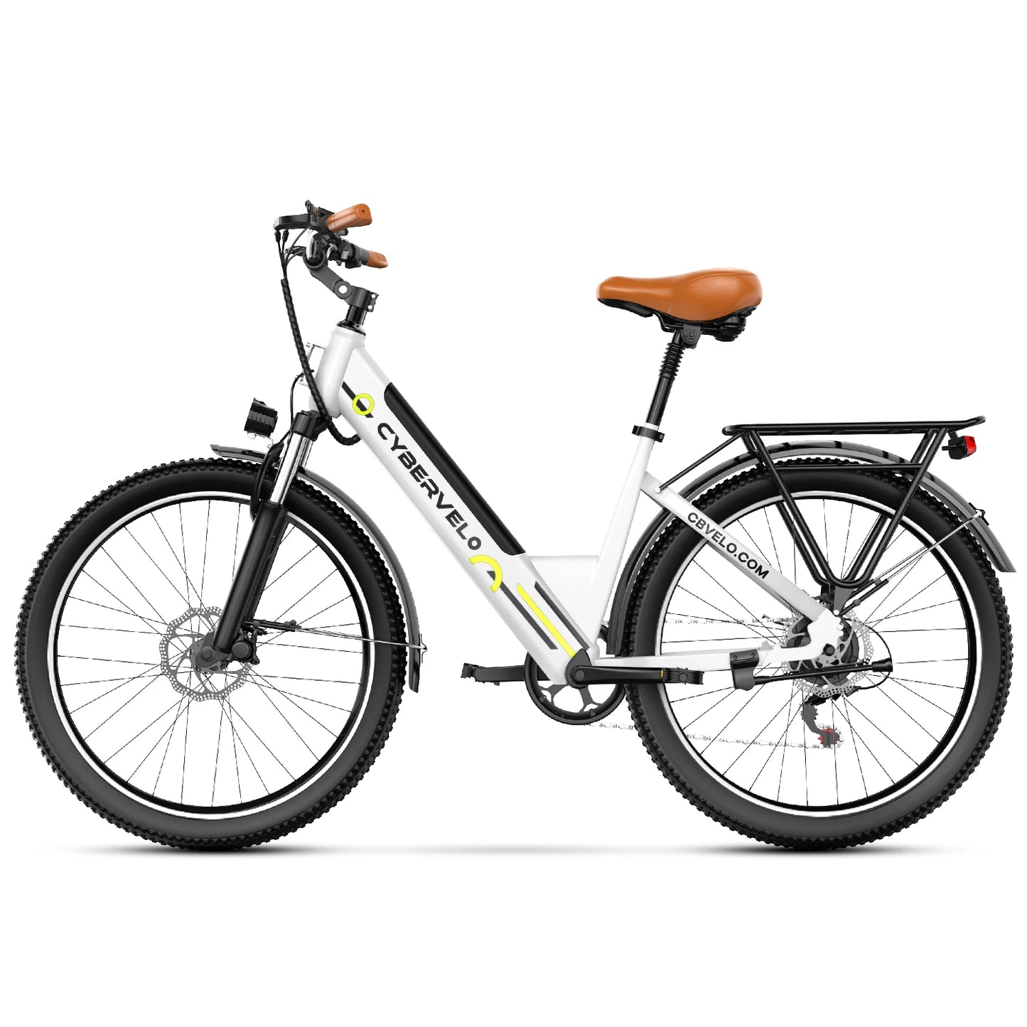 26" Step-Thru Electric bicycle for Adult,1000W Peak Motor,