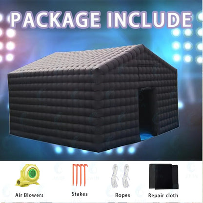 20FT Large Black Inflatable Nightclub Party Tent with Blower