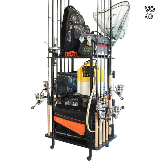 Portable Fishing Rod Holder Rack for Garage Storage