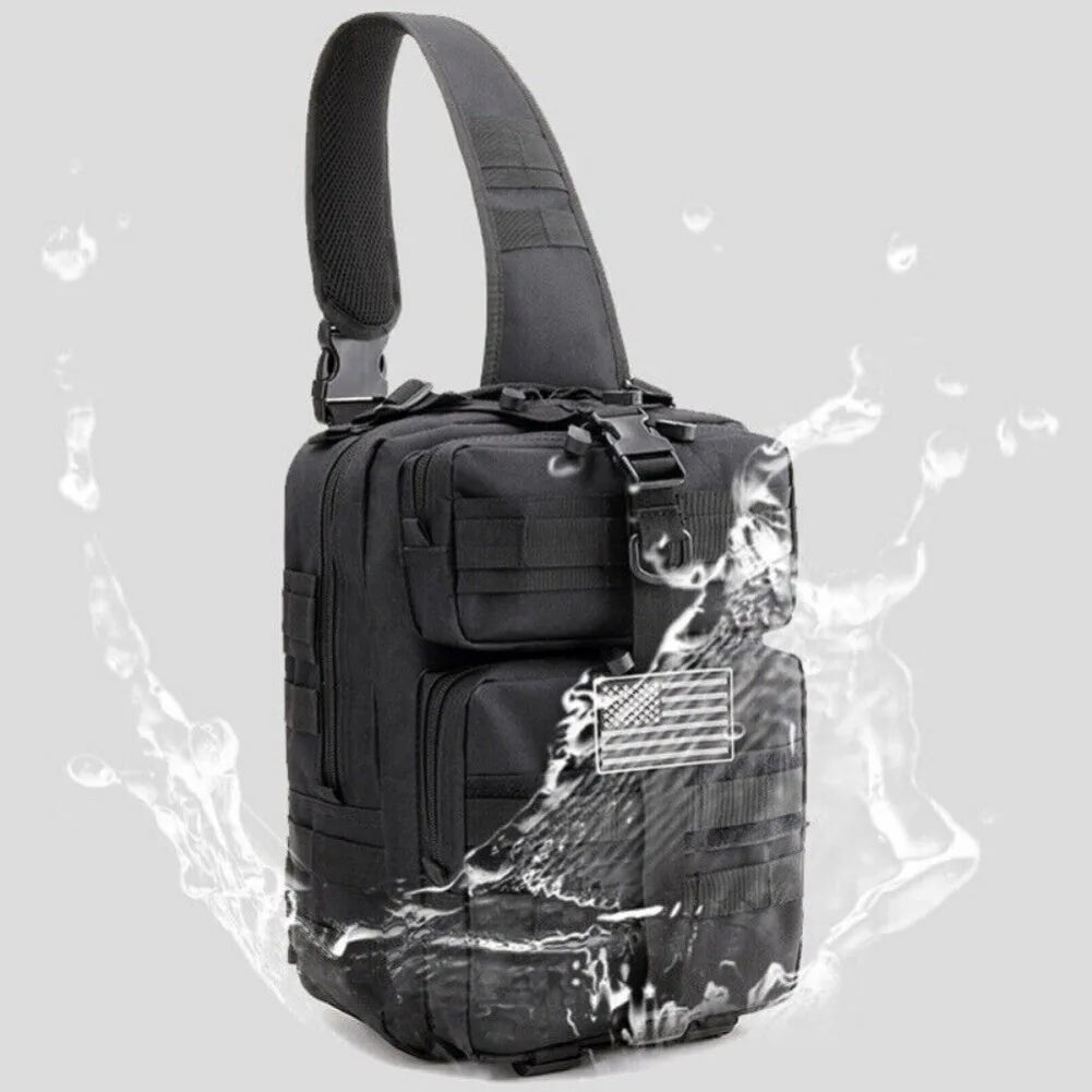 Mens Tactical Chest Bag Backpack