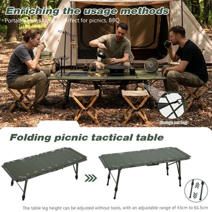 Combination Table 120KG Load Capacity with Adjustable Height Leg with Carry Bag