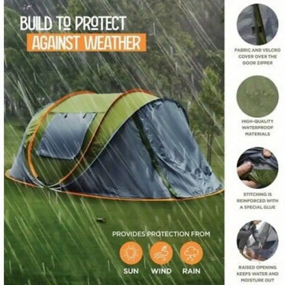 Camping Tent - 4-Person Easy Pop Up