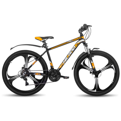Hiland Mountain Bike, Shimano 21 Speeds Drivetrain, Aluminum Frame 26 Inch Wheels, with Disc-Brake