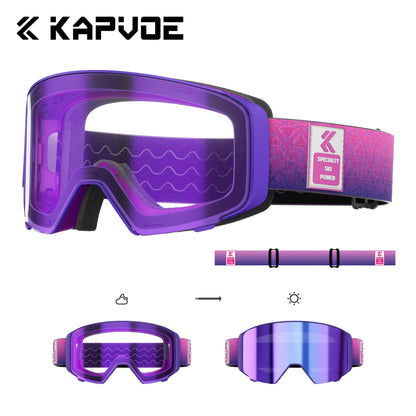 Outdoor Photochromic Ski Goggles Breathable HD