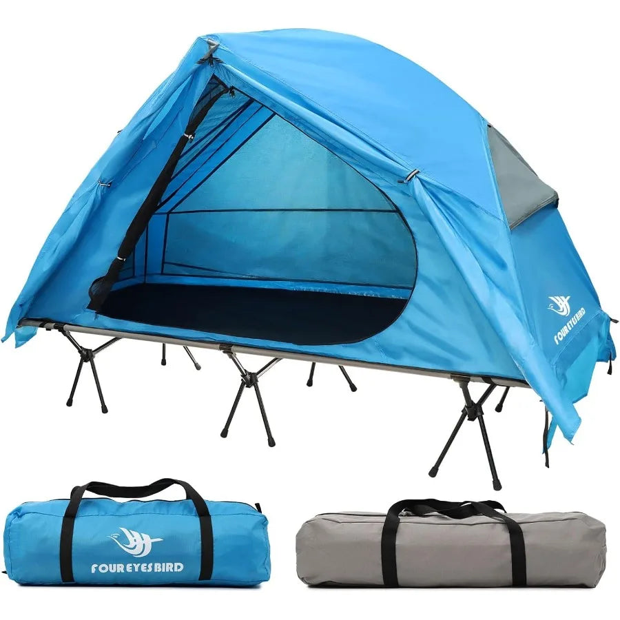 4in1 Camping Cot Tent Foldable Elevated Tent Set for 1 Person