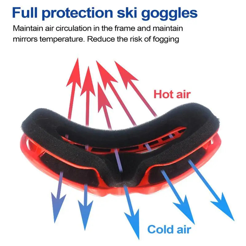 Anti-Fog Kids Ski Goggles For Snow, and Snowboard