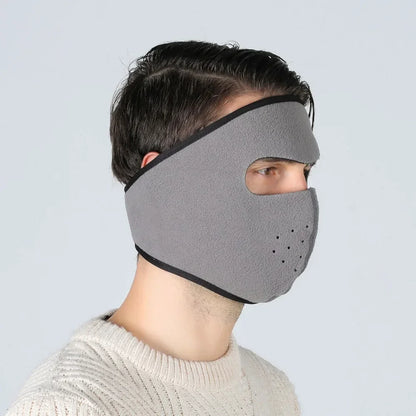 Fleece Winter Outdoor Sports Thermal Face Mask and Ear Warmer.