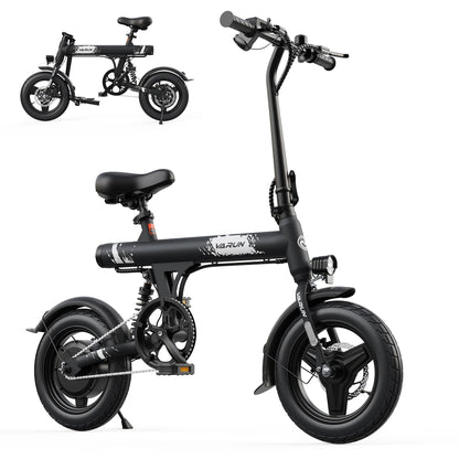 VARUN C14-1 Foldable E-bike 500 Peak Motor 36V7.8AH, Bike Dual Discs Brakes
