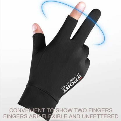 FLYSAND Anti-UV Men Women Fishing Gloves Sunscreen Anti-skid