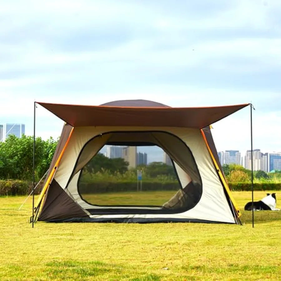 Extra Large Tent 12 Person A Awning Family Cabin