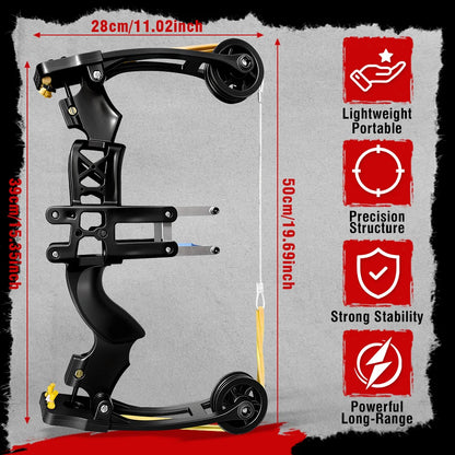 Lightweight Adult Compound Bow, 50-Shot High-Precision Design with Green Light Rail