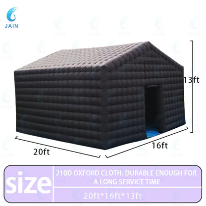 20FT Large Black Inflatable Nightclub Party Tent with Blower