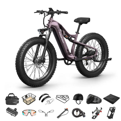 Labrador pro Electric Bike 1350W Peak 48V 20AH Battery Ebike 26" Fat Tire Electric Mountain