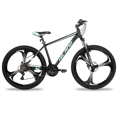 Hiland Mountain Bike, Shimano 21 Speeds Drivetrain, Aluminum Frame 26 Inch Wheels, with Disc-Brake